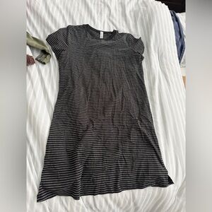 Lululemon Black and White Striped Dress